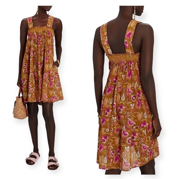 NWT Xirena Milly Floral Print Trapeze Dress, Size M - Picture 2 of 15